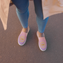 coroando california sunset crown city happy town 92118 - Women’s slip-on canvas shoes
