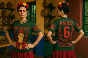 El Tri Limited Edition Mexico Art  - Frida Kahlo - Recycled unisex sports jersey