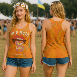 Changa institute drop acid not bombs - Unisex Tank Top