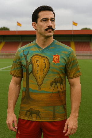 EL TRI - SPAIN - LIMITED EDITION -Salvador Dali - Reloj- Recycled unisex sports jersey