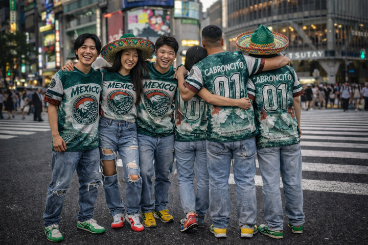 Japamex Cabroncito Mexico Soccer - Recycled unisex sports jersey