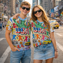 USA Haring Style NYC - Recycled unisex sports jersey