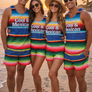 Cool & Mexican Poncho -  All-Over Print Recycled Swim Trunks