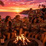 Aztec Cabo Sunset Fun  - Unisex Hoodie