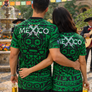 Mexico Dia De Muertos Green - Recycled unisex sports jersey