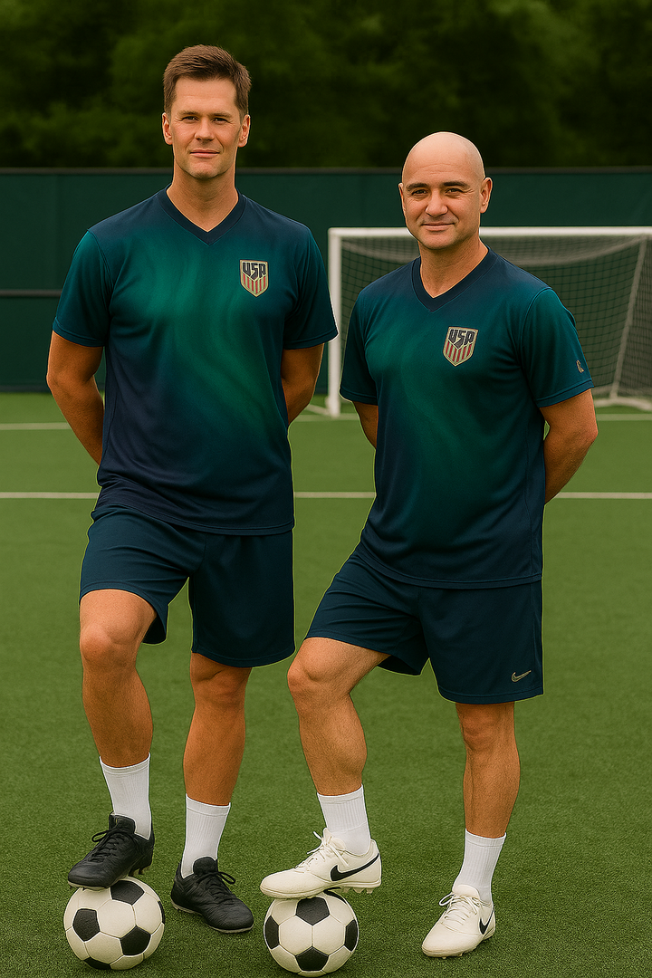 USA Number One Aurora Borealis - Recycled unisex sports jersey