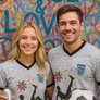 World Cup Art Mundial  -England - Banksy style - Recycled unisex sports jersey