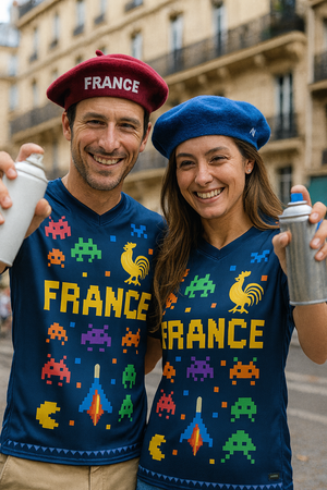 World Cup Art Mundial - Invader - France - Recycled unisex sports jersey