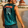 San Diego FC 1 Aztec Skyline Bay - Recycled unisex sports jersey