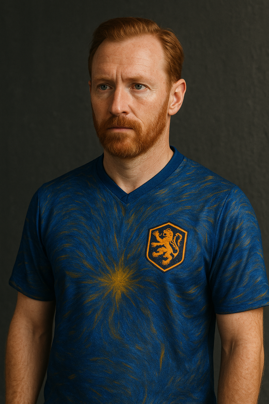 World Cup Art Mundial- Netherlands - Van Gogh style  - Starry Night - Recycled unisex sports jersey