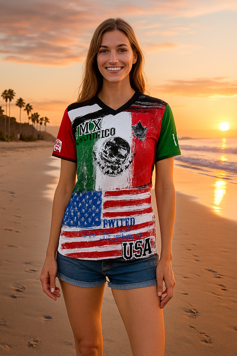 El Tri - Limited Edition -USAMEX - Recycled unisex sports jersey