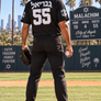Los Angeles Malachim Gabriel 55 -מלאכים גַּבְרִיאֵל Recycled baseball jersey