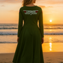 Top Coronado Gun - All-over print long sleeve midi dress