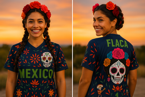 El Tri - Limited Edition - Dia de Muertos Flaca - Recycled unisex sports jersey