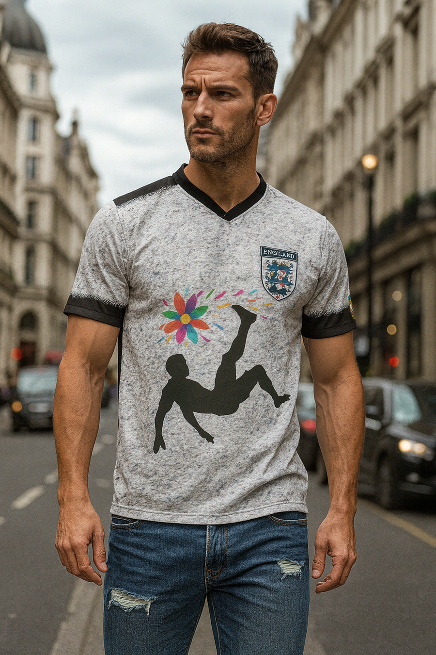 EL TRI - MEXICO - LIMITED EDITION -England - Banksy style - Recycled unisex sports jersey