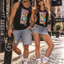 Sunday Funday Neon Graffiti - Muscle Shirt