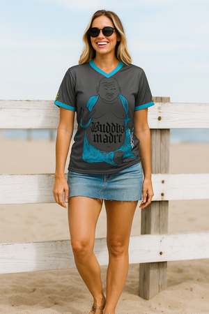 Buddha Madre x Magic Buddha dispensaries - Recycled unisex sports jersey