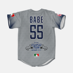 Nueva York Yankees New York Babe 55 Fan Jersey Mock Fun -Grey and navy