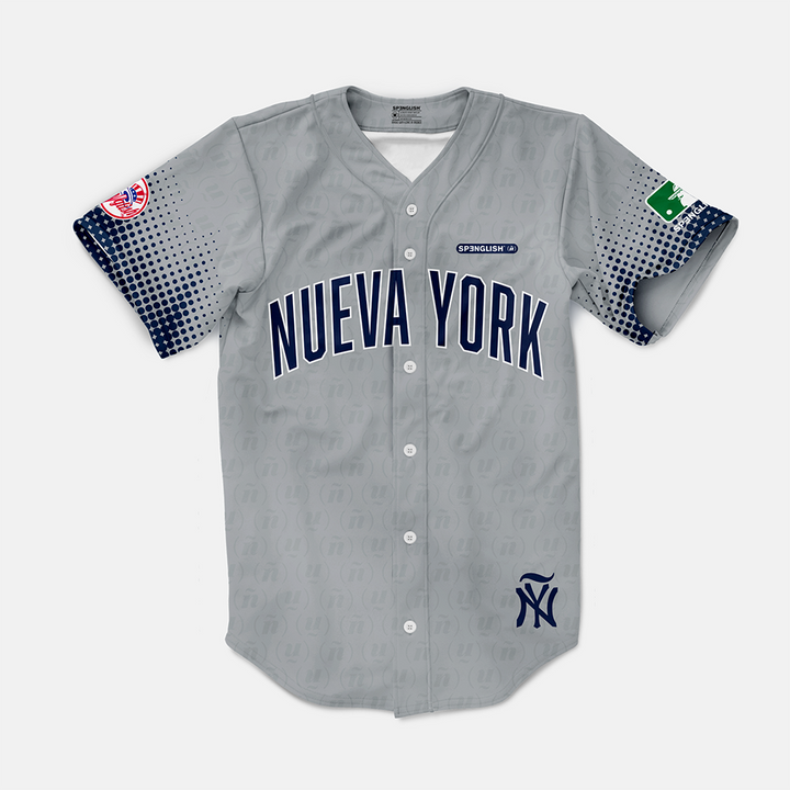 Nueva York Yankees New York Babe 55 Fan Jersey Mock Fun -Grey and navy