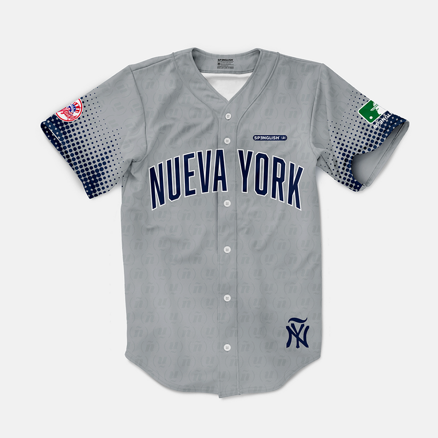 Nueva York Yankees New York Babe 55 Fan Jersey Mock Fun -Grey and navy