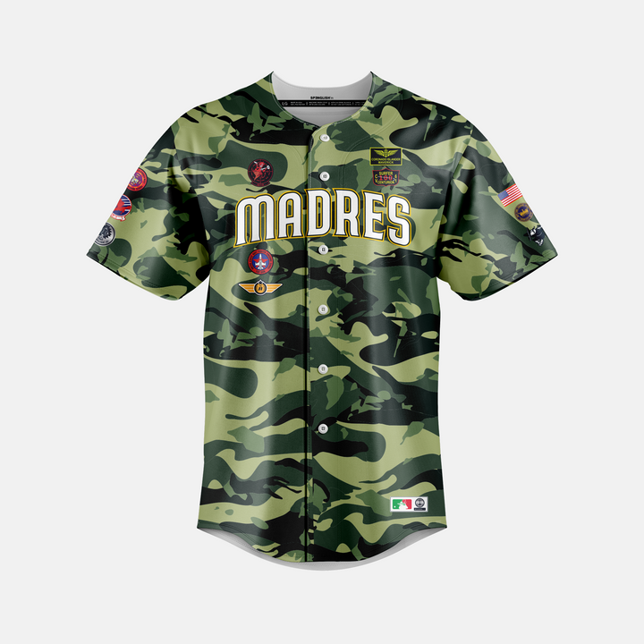 TOP GUN CORONADO - MADRES01 - San Diego Padres Fan Jersey Mock Fun - Caouflage - Top Gun Parody