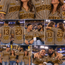 Madres grey brown - Recycled baseball jersey