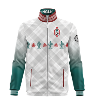 SPENGLISH Mexico Soccer Track Jacket Mexico National Team Seleccion Mexicana USA -Christmas Cactus White Mexico Navidad Blanca…