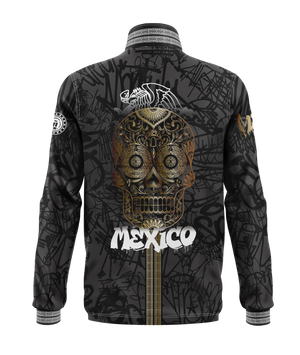 SPENGLISH Mexico Soccer Track Jacket Mexico National Team Seleccion Mexicana USA - Dia de los Muertos Oro Gold Day of the Dead