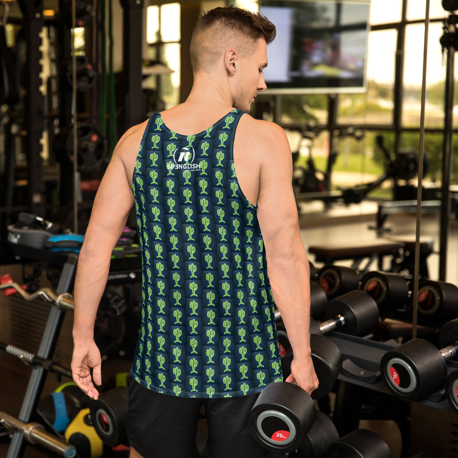 Cool & Mexican Neon Cacti - Unisex Tank Top