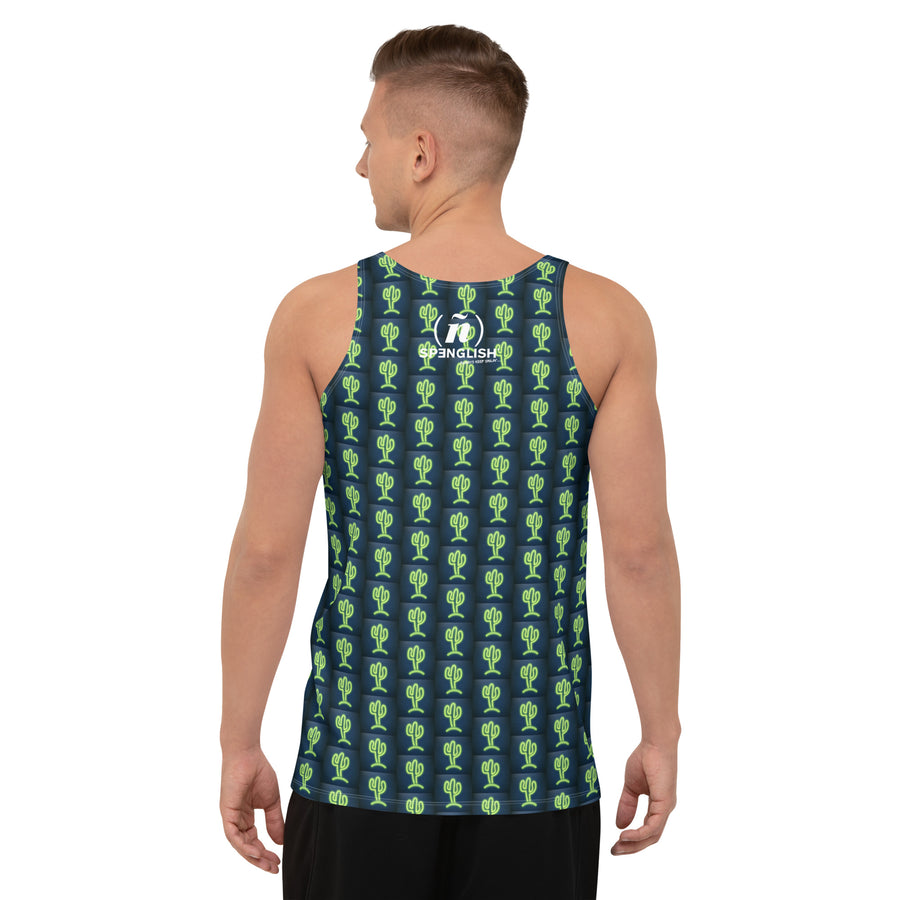 Cool & Mexican Neon Cacti - Unisex Tank Top