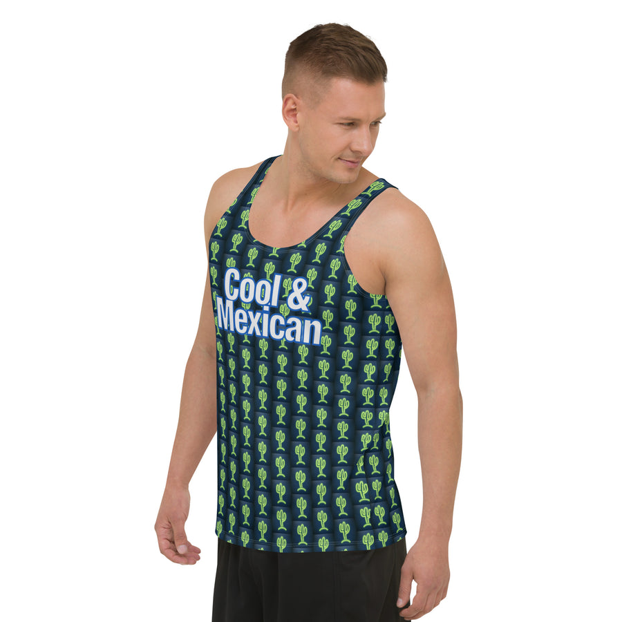 Cool & Mexican Neon Cacti - Unisex Tank Top