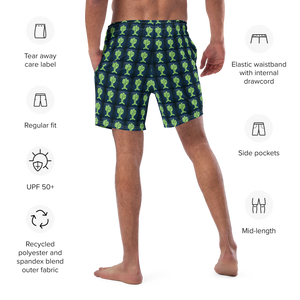 Cool & Mexican Neon Cacti -  All-Over Print Recycled Swim Trunks