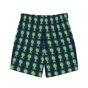 Cool & Mexican Neon Cacti -  All-Over Print Recycled Swim Trunks