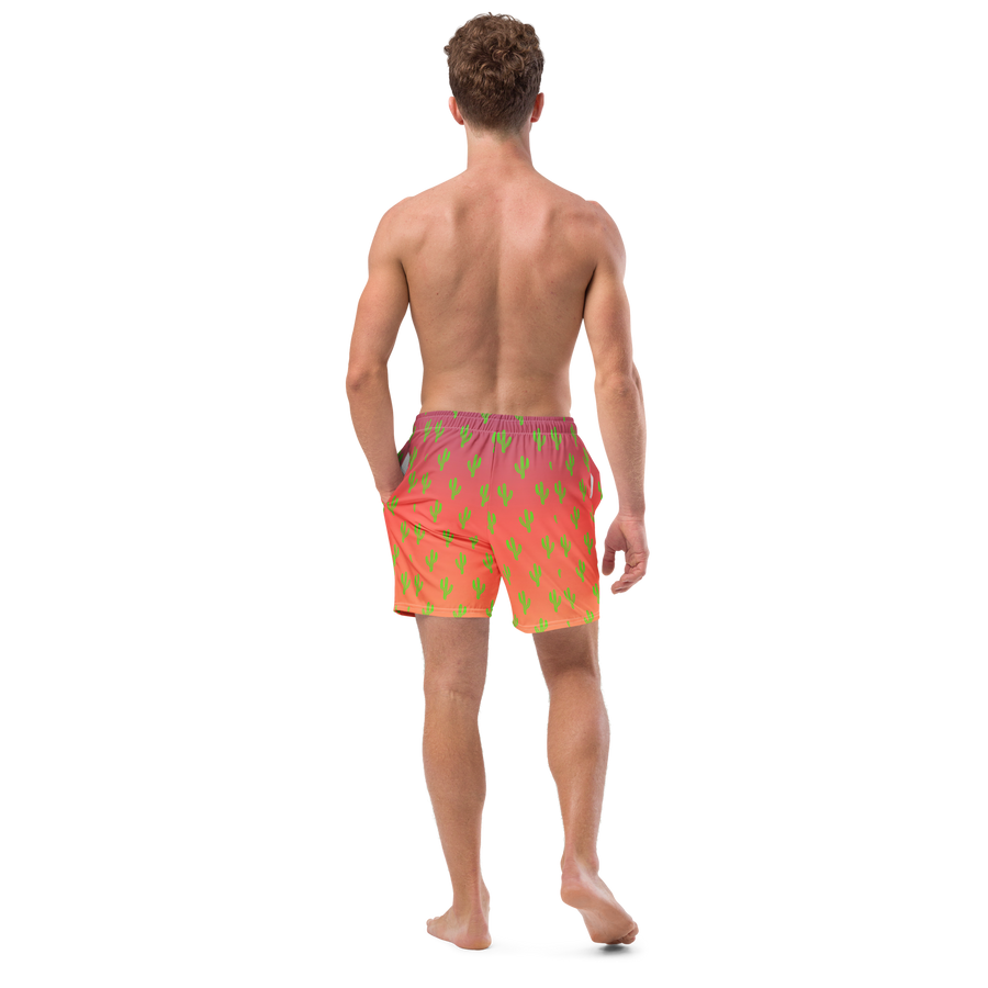 Cool & Mexican Sunset Cacti - All-Over Print Recycled Swim Trunks