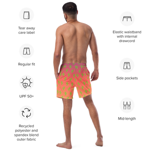 Cool & Mexican Sunset Cacti - All-Over Print Recycled Swim Trunks