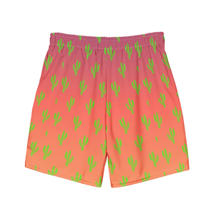 Cool & Mexican Sunset Cacti - All-Over Print Recycled Swim Trunks