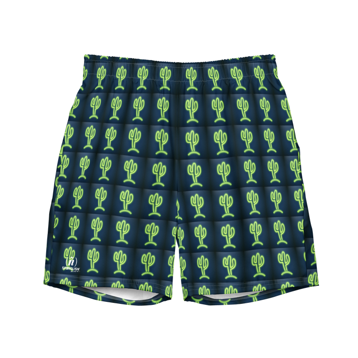 Cool & Mexican Neon Cacti -  All-Over Print Recycled Swim Trunks