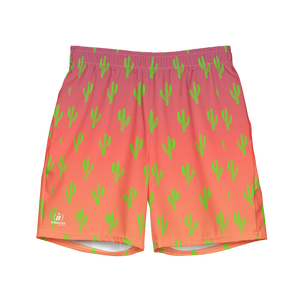 Cool & Mexican Sunset Cacti - All-Over Print Recycled Swim Trunks