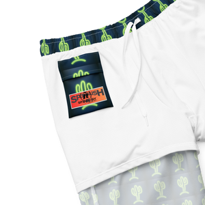 Cool & Mexican Neon Cacti -  All-Over Print Recycled Swim Trunks