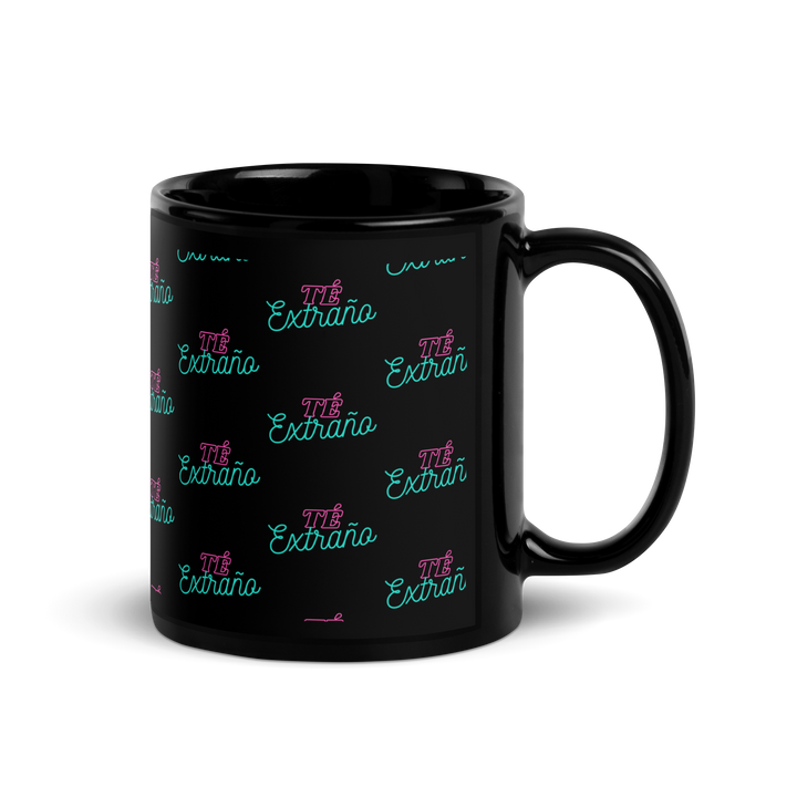 te extrano  - Black Glossy Mug