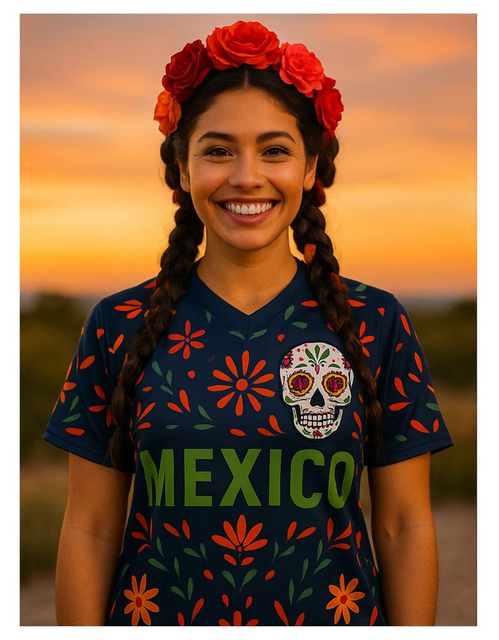 El Tri - Limited Edition - Dia de Muertos Flaca - Recycled unisex sports jersey