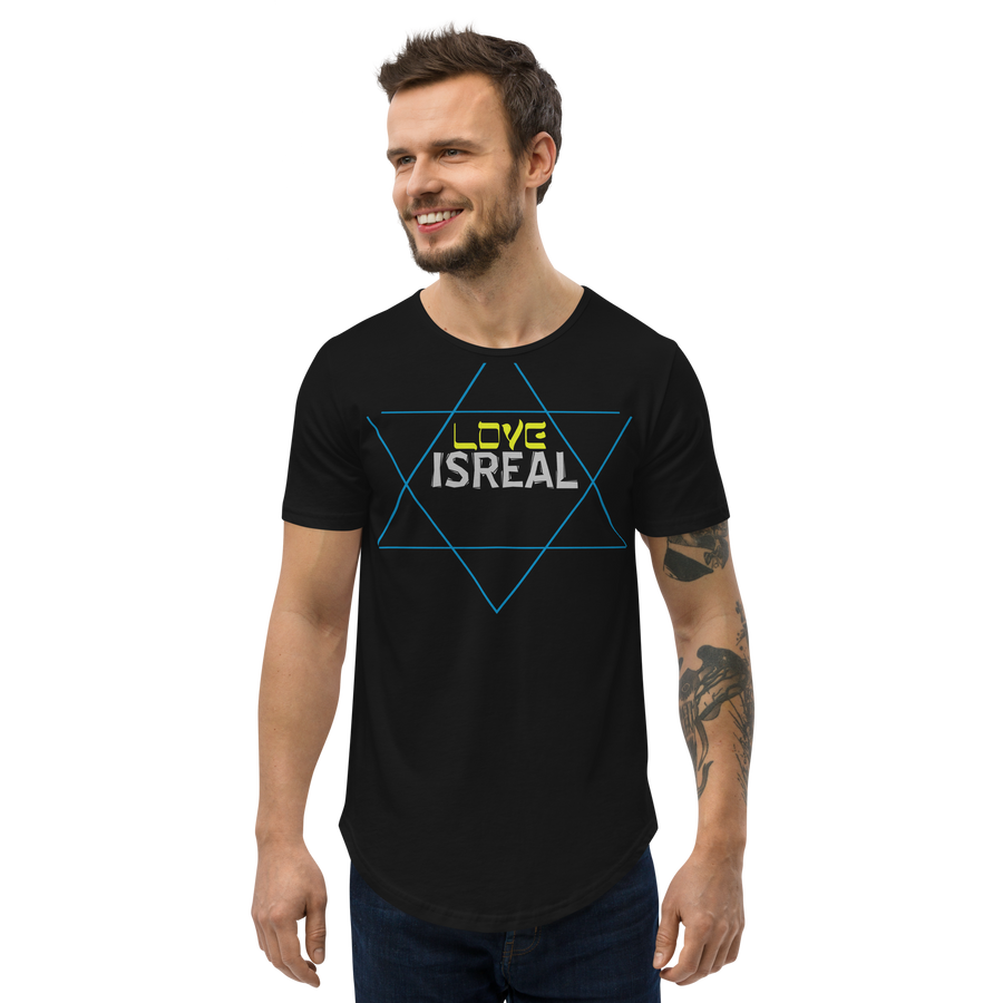 Love IsReal - Men's Curved Hem T-Shirt