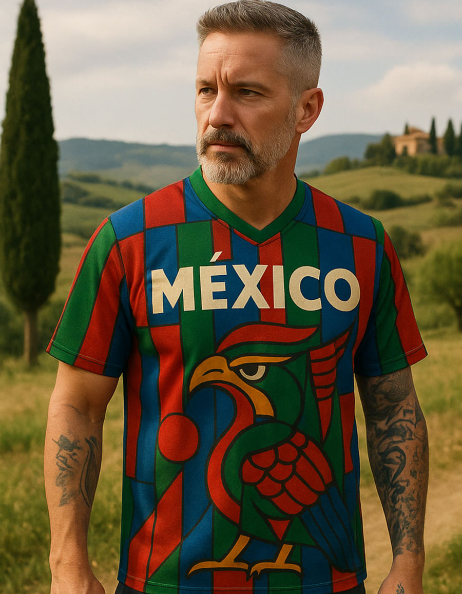 EL TRI - MEXICO - LIMITED EDITION -Diego Rivera Style - Perico- Recycled unisex sports jersey