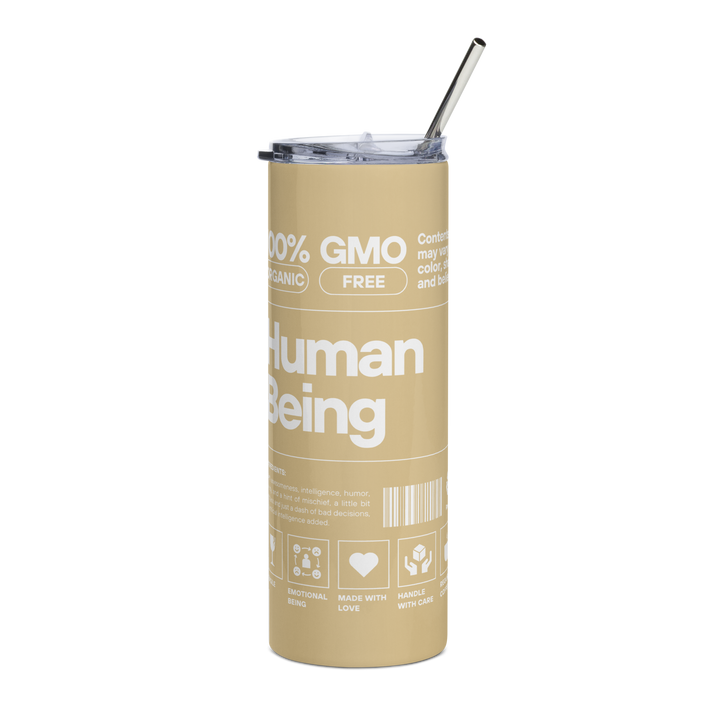 100% human - nutriish - Stainless steel tumbler