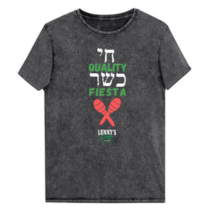 Chai Quality Kosher Fiesta - Lennys Casita - Denim T-Shirt