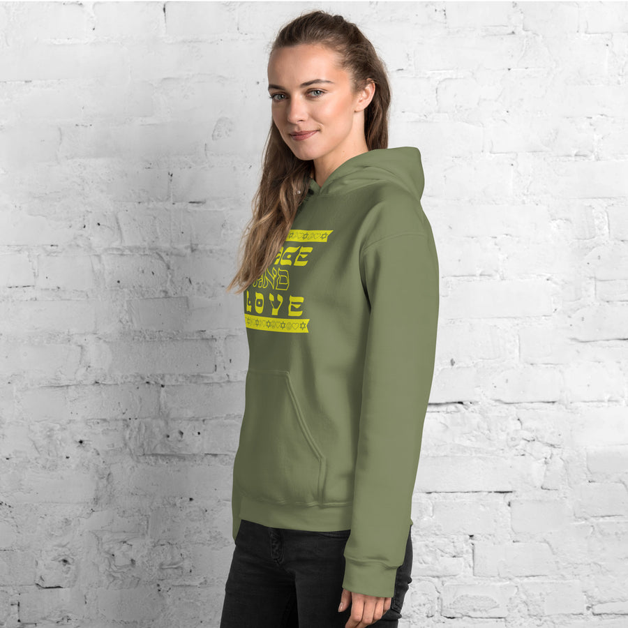 Peace and Love - Unisex Hoodie
