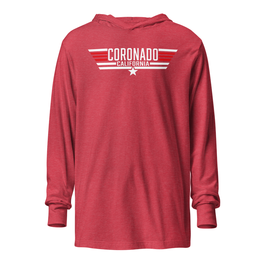 Top Coronado. - Hooded long-sleeve tee