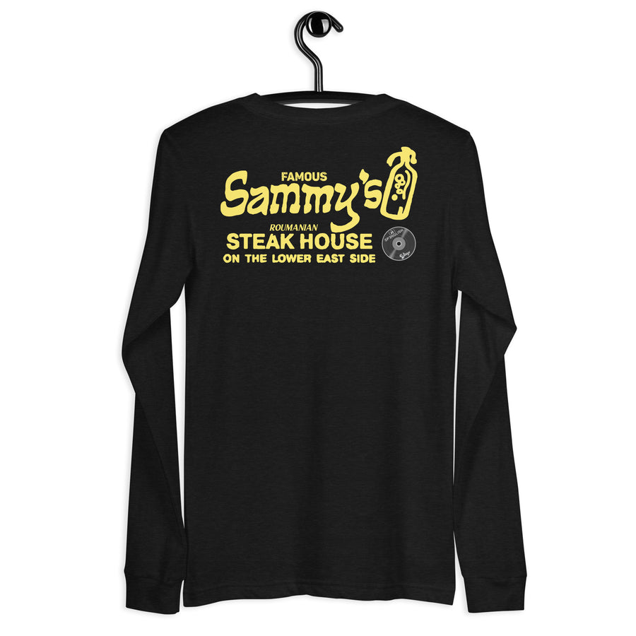 Sammy's Famous Rumanian Steakhouse -Vintage SPƎNGLISH (ñ)  -  Unisex Long Sleeve Tee