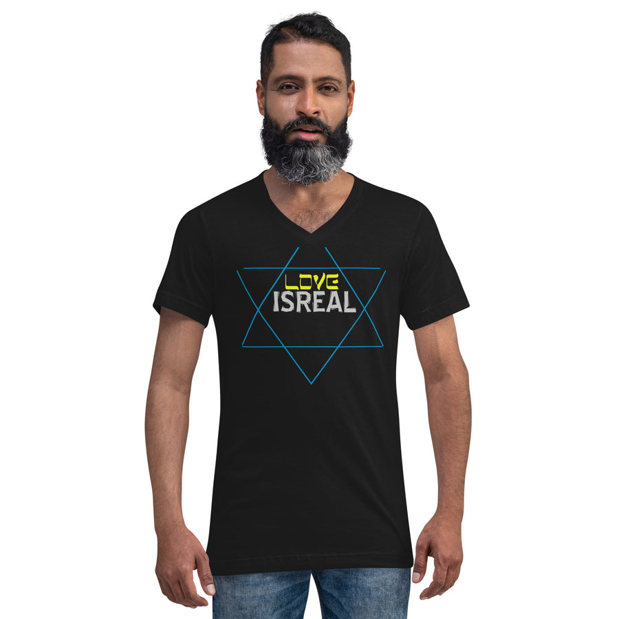 Love IsReal -  Unisex Short Sleeve V-Neck T-Shirt