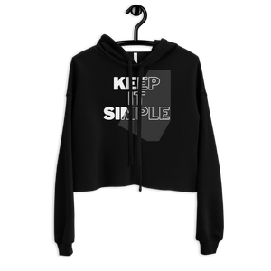 keep it simple - nutriish - Crop Hoodie